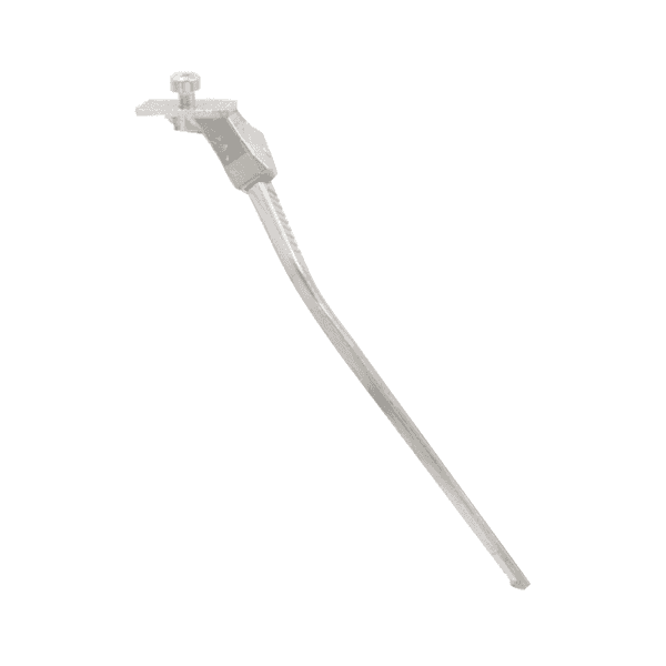 Cavalletto Laterale Centrale Attacco Diretto Al Telaio Classic - 305 Mm Argento