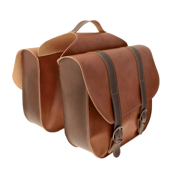 Borsa Portapacchi Bisaccia Ecopelle - Marrone