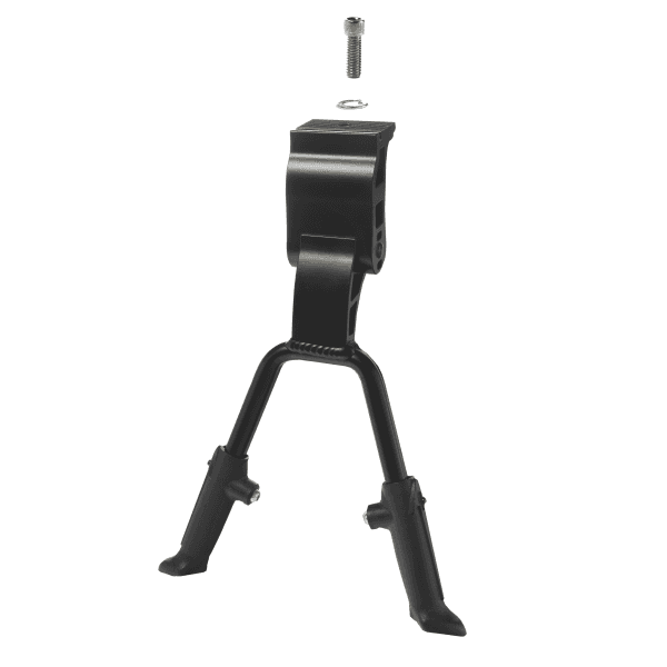 Cavalletto Doppio Centrale Attacco Diretto Al Telaio Touring Plus - Nero