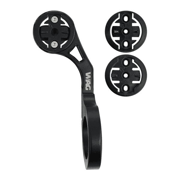 Supporto Ciclocomputer Manubrio - Compatibile Garmin Bryton Wahoo Nero