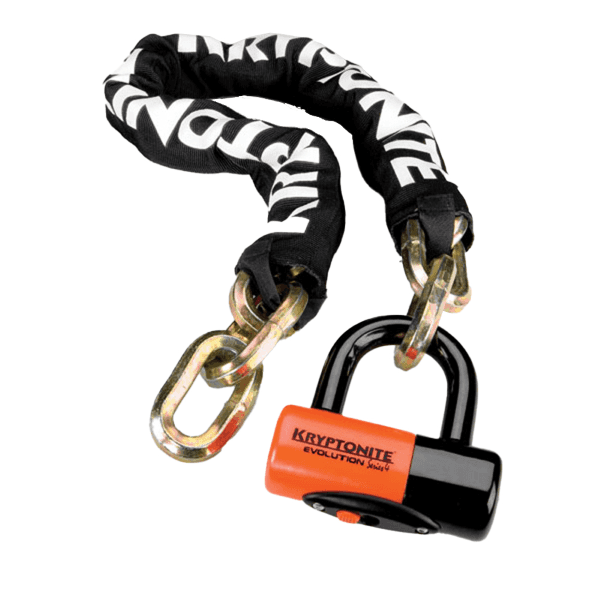 Catena New York E Lucchetto Evolution Series 4 - 100 Cm Nero Arancio