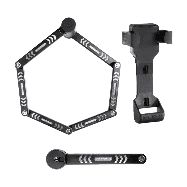 Lucchetto Pieghevole Kryptolock 610 S - Nero Argento