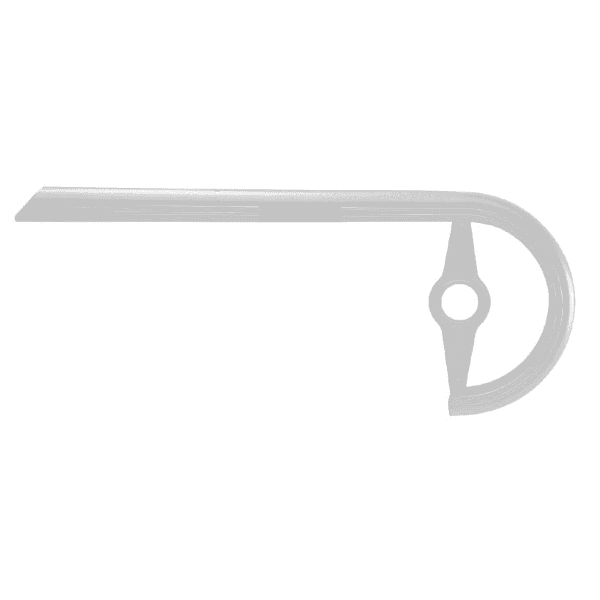 Carter Acciaio Striscia Made In Italy - Per Guarniture Da 42 A 44 Denti Argento