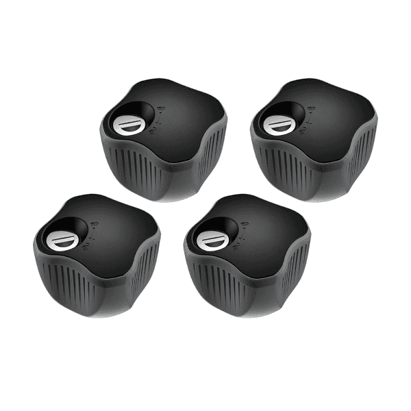 Pomello Bloccabile Confezione Da 4 - Black