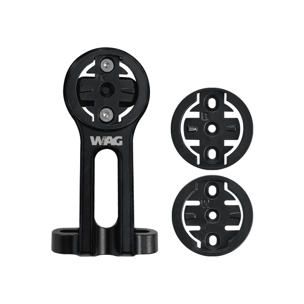 Supporto Ciclocomputer Per Attacco Manubrio - Compatibile Garmin Bryton Wahoo Nero